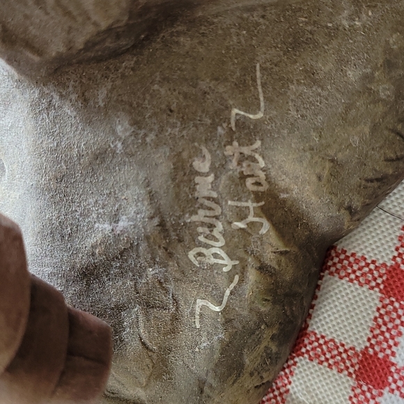 Indian Couple Statue 1992 by Burme Hartz - Picture 5 of 13